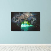Vleermuizengrot in Airai, Palau, Micronesia Canvas Afdruk (Insitu (Houten vloer))