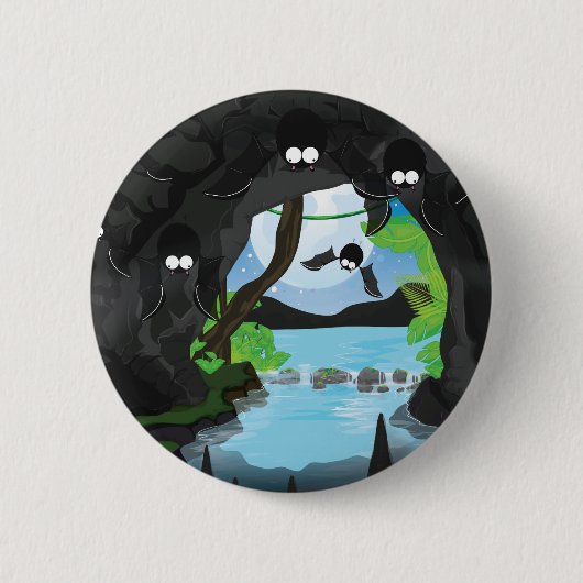 Vleermuizengrot Ronde Button 5,7 Cm (Voorkant)