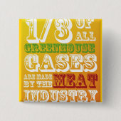 Vlees aanvallen! vierkante button 5,1 cm (Voorkant)