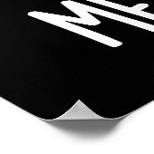 Vlees Ballen Grappig Eten Pun Donker BG Poster (Hoek)