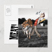 VLEES! Briefkaart (Voorkant / Achterkant)