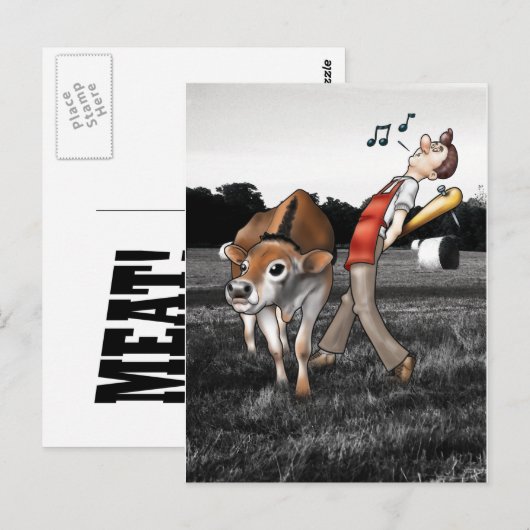 VLEES! Briefkaart (Voorkant / Achterkant)