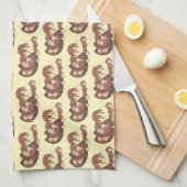 Vlees en aardappelen Vlees van paddestoelen Theedoek (Quarter Fold)