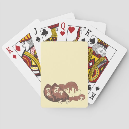 Vlees en aardappelen Vleespaddenstoelen Speelkaarten (Achterkant)