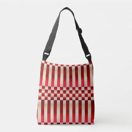 Vlees en bloed (Checkers and Stripes) Crossbody Tas