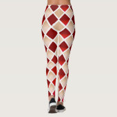 Vlees en bloed (Diamond Checkered) Leggings (Achterkant)