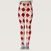 Vlees en bloed (Diamond Checkered) Leggings (Voorkant)