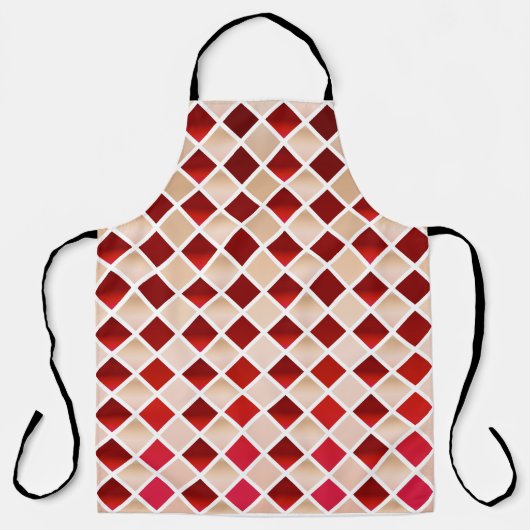 Vlees en bloed (Diamond Checkered) Schort (Voorkant)