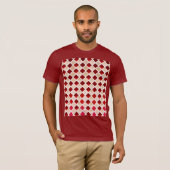 Vlees en bloed (Diamond Checkered) T-shirt (Voorkant volledig)