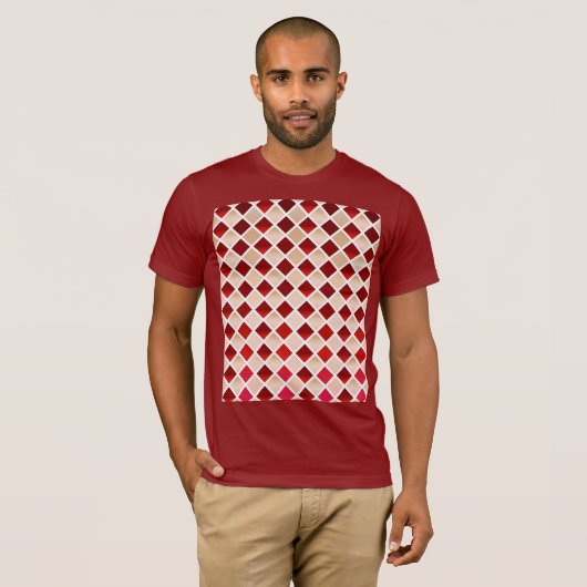 Vlees en bloed (Diamond Checkered) T-shirt (Voorkant volledig)