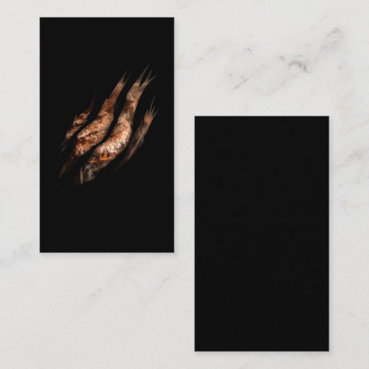 Vlees en brander BBQ Lover Grillmaster Visitekaartje (Voorkant / Achterkant)