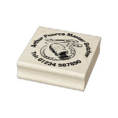 Vlees en Master Butcher Business. Rubberstempel (Stempel)