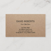 Vlees en pluimveemarkt Koe kippen Varkens Butcher  Visitekaartje (Achterkant)