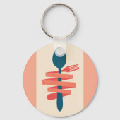 Vlees en spek sleutelhanger (Achterkant)