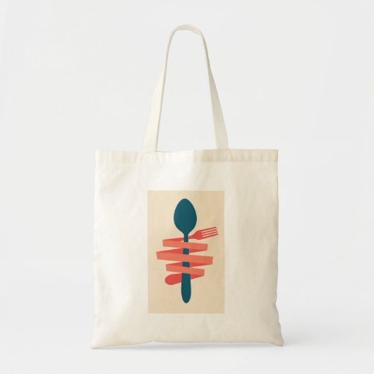 Vlees en spek tote bag (Voorkant)