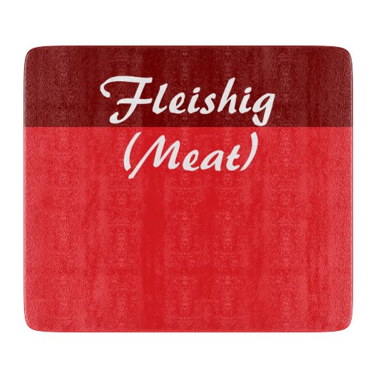 Vlees Fleishig koosjer keuken snijplank (Voorkant)