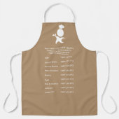 Vlees Gematigde Gids IJskoffie, chef-kok Schort (Voorkant)