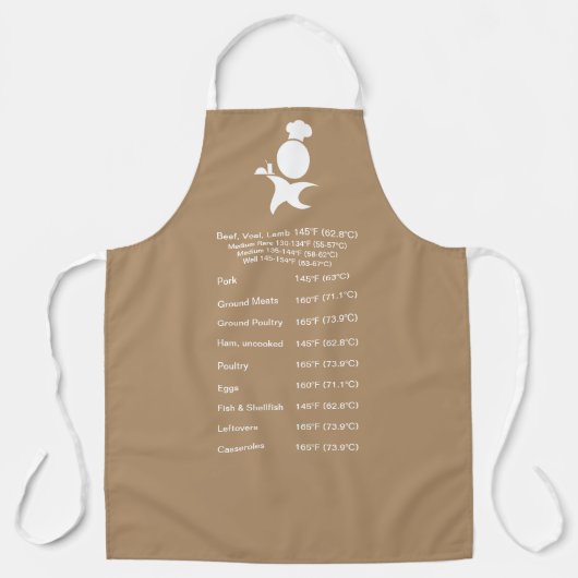 Vlees Gematigde Gids IJskoffie, chef-kok Schort (Voorkant)
