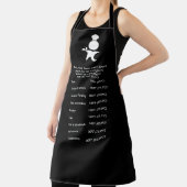 Vlees Gematigde Gids Zwart, Chef Schort (Insitu)