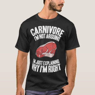 Vlees Ik betoog geen Ketogeen Dieet Keto Carnivoor T-shirt