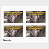 Vlees is afkomstig van leed, Vegan Activism Rechthoekige Sticker (Vel)