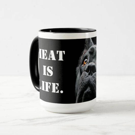 Vlees is Leven Mok (Voorkant links)