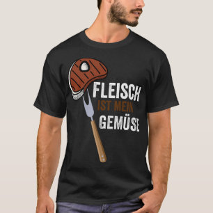 Vlees is mijn groente BBQ grillen zomer steak saus T-shirt