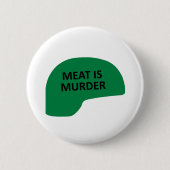 Vlees is Murder Ronde Button 5,7 Cm (Voorkant)