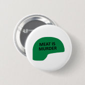 Vlees is Murder Ronde Button 5,7 Cm (Voorkant /achterkant)