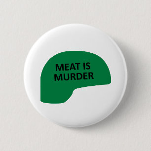 Vlees is Murder Ronde Button 5,7 Cm