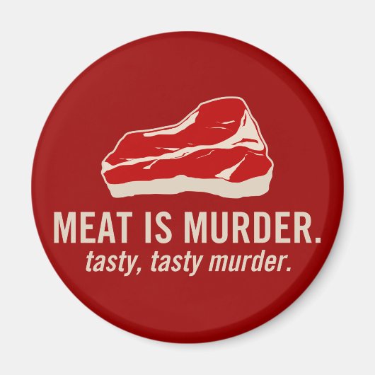 Vlees is Murder, smerig moord Magneet (Voorkant)