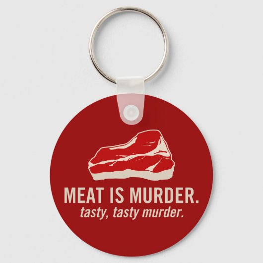 Vlees is Murder, smerig moord Sleutelhanger (Voorkant)