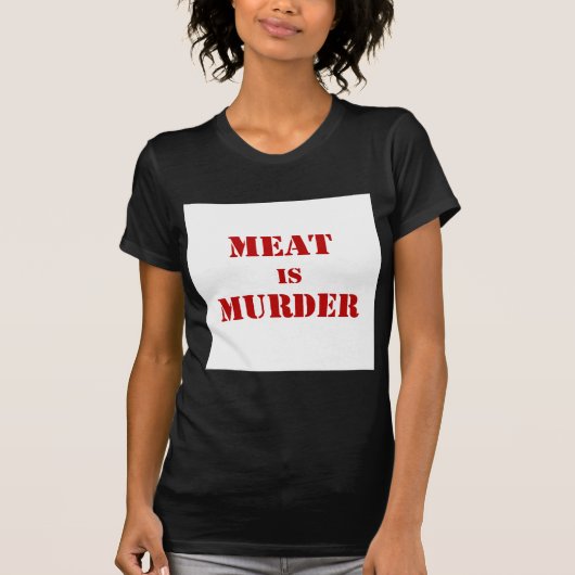 Vlees is Murder T-shirt (Voorkant)