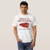 Vlees is smerig Murder T-shirt (Voorkant volledig)
