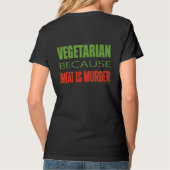 Vlees is vermoord - antivlees t-shirt (Achterkant)