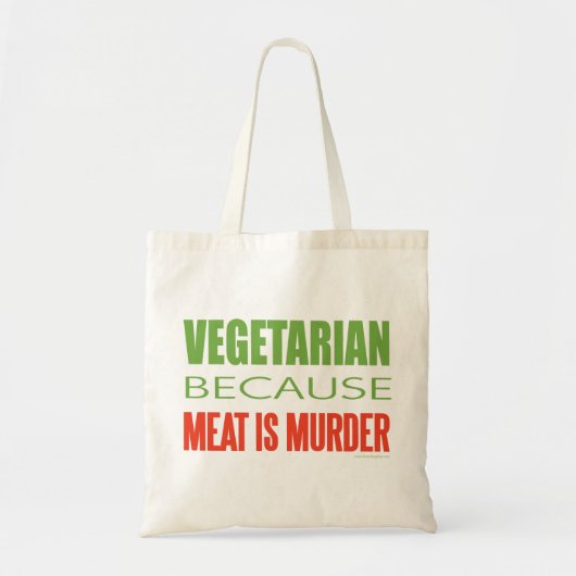 Vlees is vermoord - antivlees tote bag (Voorkant)