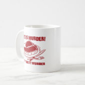 Vlees is vermoord koffiemok (Voorkant links)