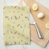 Vlees je vleesgeit theedoek (Quarter Fold)