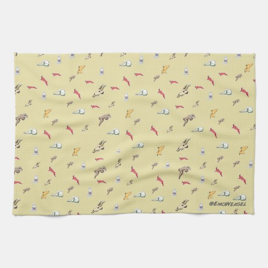 Vlees je vleesgeit theedoek (Horizontaal)