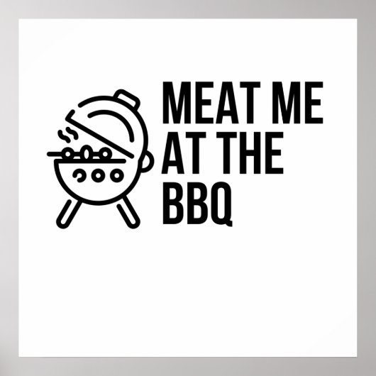 VLEES ME OP DE BBQ POSTER (Voorkant)