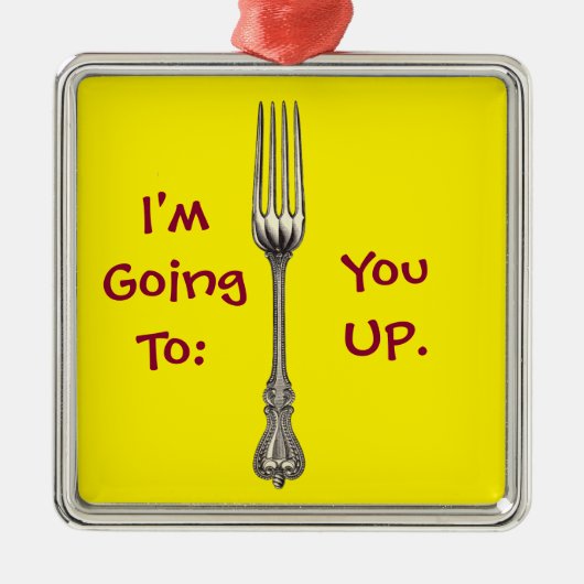 Vlees Metalen Ornament (Voorkant)