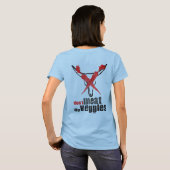 Vlees mijn Veggies niet T-shirt (Achterkant volledig)