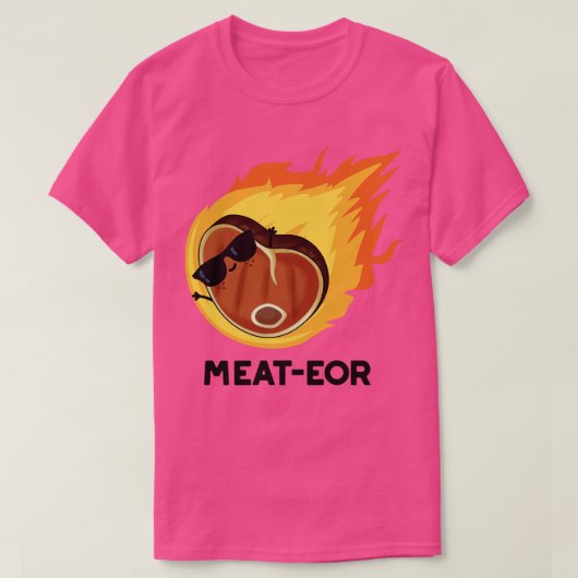 Vlees of grappig vlees Steak Pun T-shirt (Design voorkant)