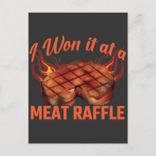 Vlees Raffle Winner BBQ Steak Butcher Minnesota Briefkaart
