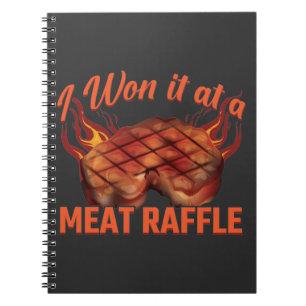 Vlees Raffle Winner BBQ Steak Butcher Minnesota Notitieboek