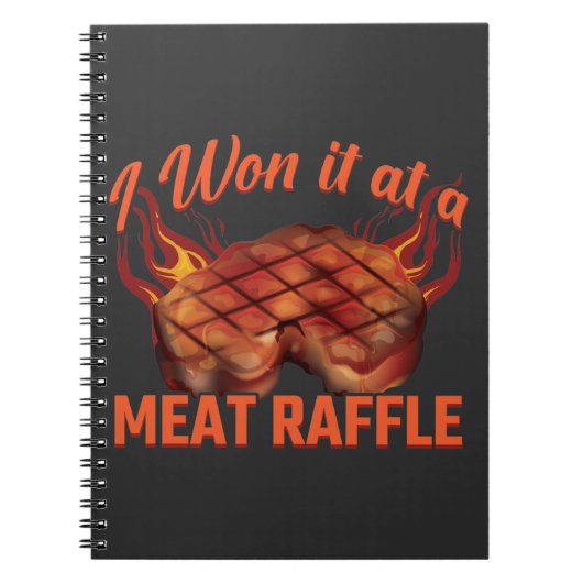 Vlees Raffle Winner BBQ Steak Butcher Minnesota Notitieboek (Voorkant)