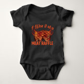 Vlees Raffle Winner BBQ Steak Butcher Minnesota Romper (Voorkant)