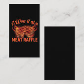 Vlees Raffle Winner BBQ Steak Butcher Minnesota Visitekaartje (Voorkant / Achterkant)