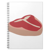 Vlees Rauwe Steak Vers eiwithoudende varkens Chop Notitieboek (Voorkant)