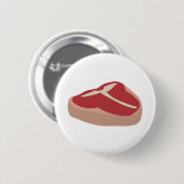 Vlees Rauwe Steak Vers eiwithoudende varkens Chop  Ronde Button 5,7 Cm (Voorkant /achterkant)